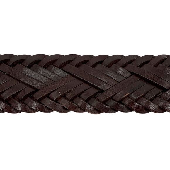 ANTHROPOLOGIE Woven Leather Belt in Brown S main image 6